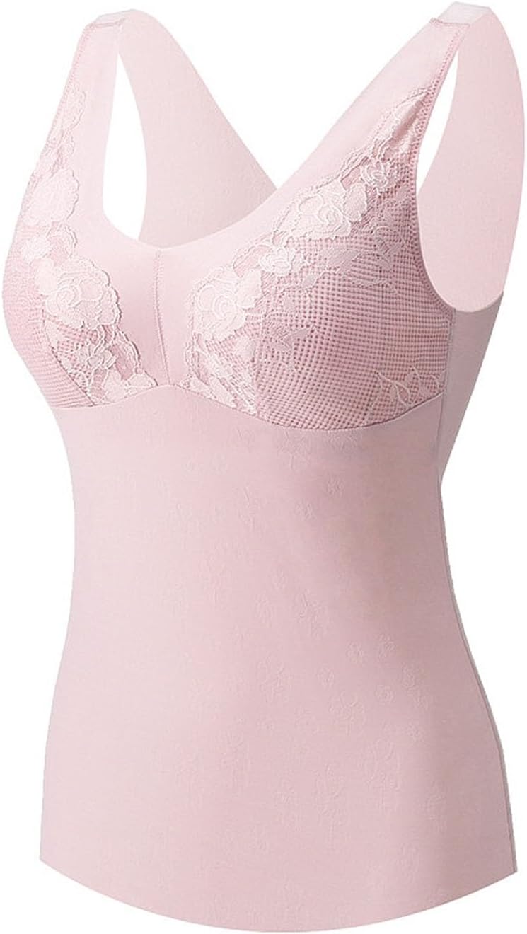 Women Camisole Tank Tops Bra with Removable Chest Pad Casual Comfort Lightweight Wireless Bras Daily Pocketed Bralette
