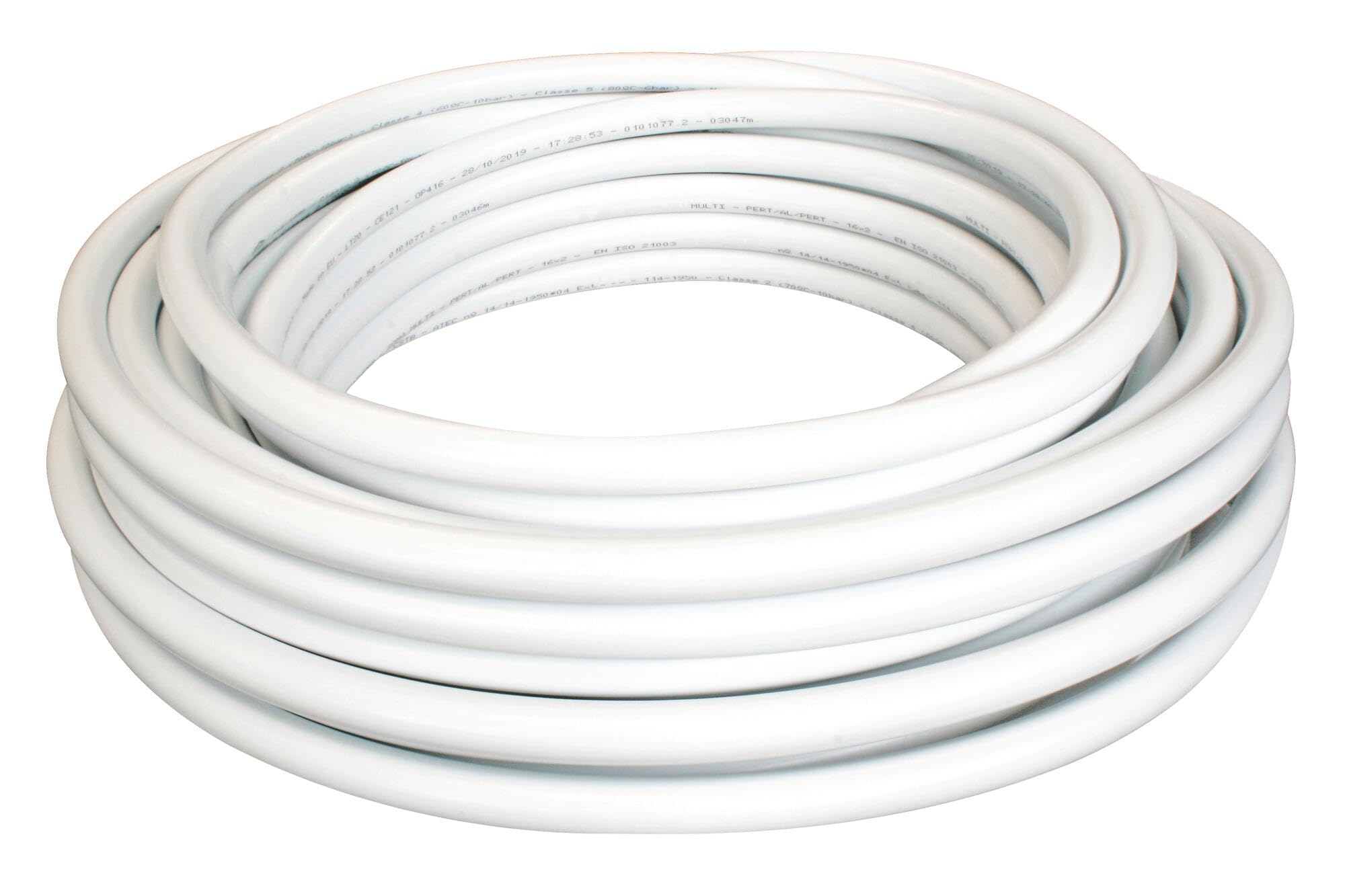 SOMATHERM FOR YOU, Couronne de tube multicouche 25m Ø20mm - Installation facile pour réseaux d'eau potable et chauffage - Finition esthétique blanche - Résistant et durable