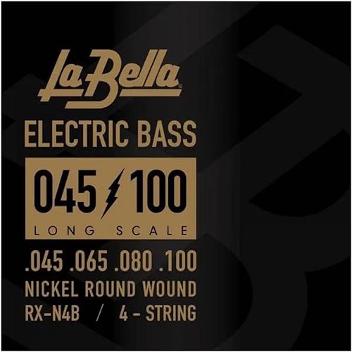 Miniatura 5 de La Bella RX-N4D - Cuerdas eléctricas de bajo eléctrico de níquel de larga escala (2 unidades)