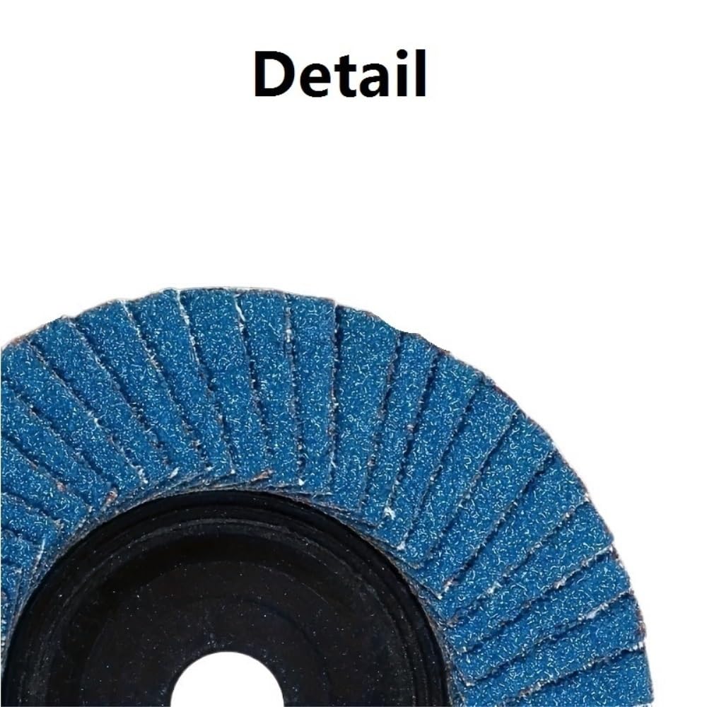 Disco de lijado para amoladora angular Discos de lijado for amoladora, 10 unidades, for herramientas abrasivas extracción, 115 mm, 40/60/80/120, discos láminas azules(40)