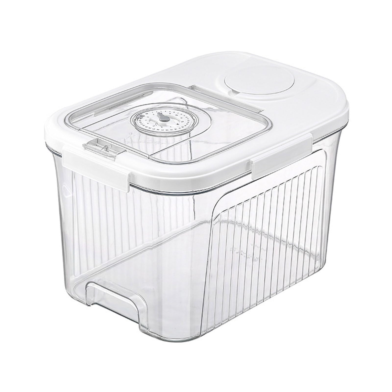 carotoe Grain Rice Storage Bin Large Mouth Collection Container Household Accessory for Kitchen Fruit Vegetable Banana Pet Food Container