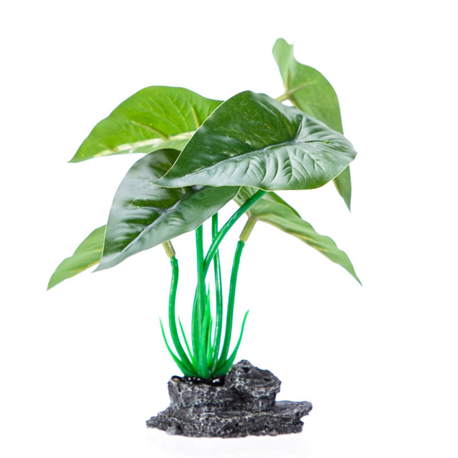 HDOYTXXM Delicate Aquariums Landscape Artificial Plant Lotuses Terrarium Landscape Shrimp Lotuses Statue Aquariums Habitat Decors Color Aquarium Decors