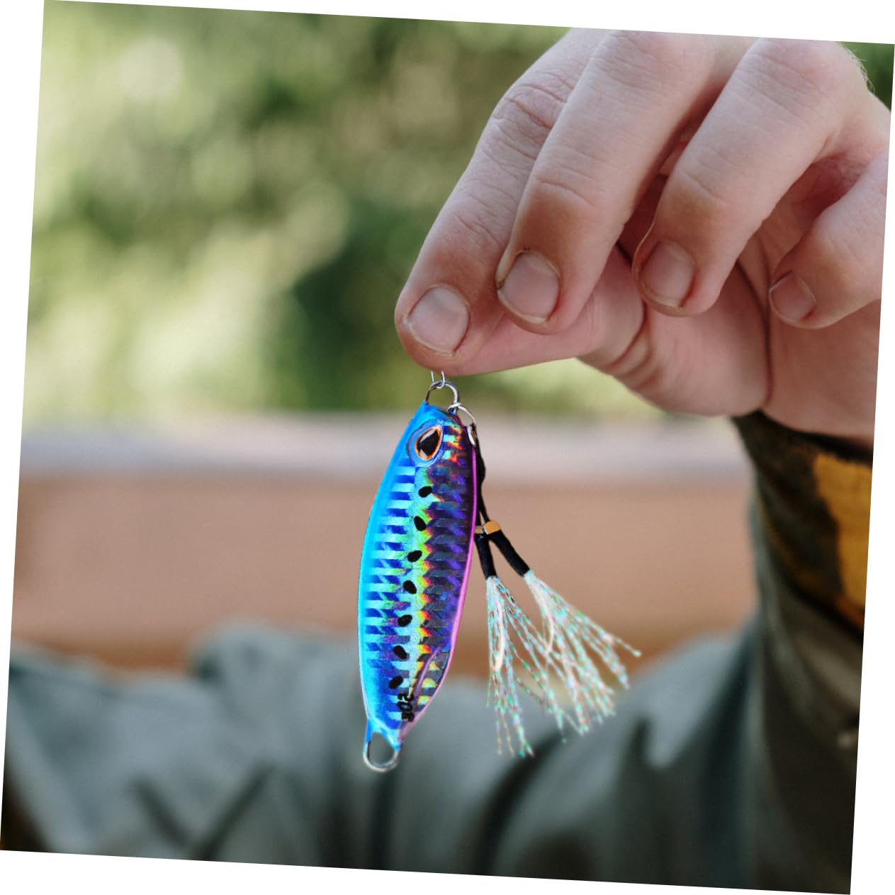Toddmomy 5 Pezzi Esche da Pesca Metalliche Lure Riflettenti a Forma di Pesce per Pesca Outdoor Esca Creativa Affondante di Artificiali Resistenti e Realistici per Spinning e Surfcasting