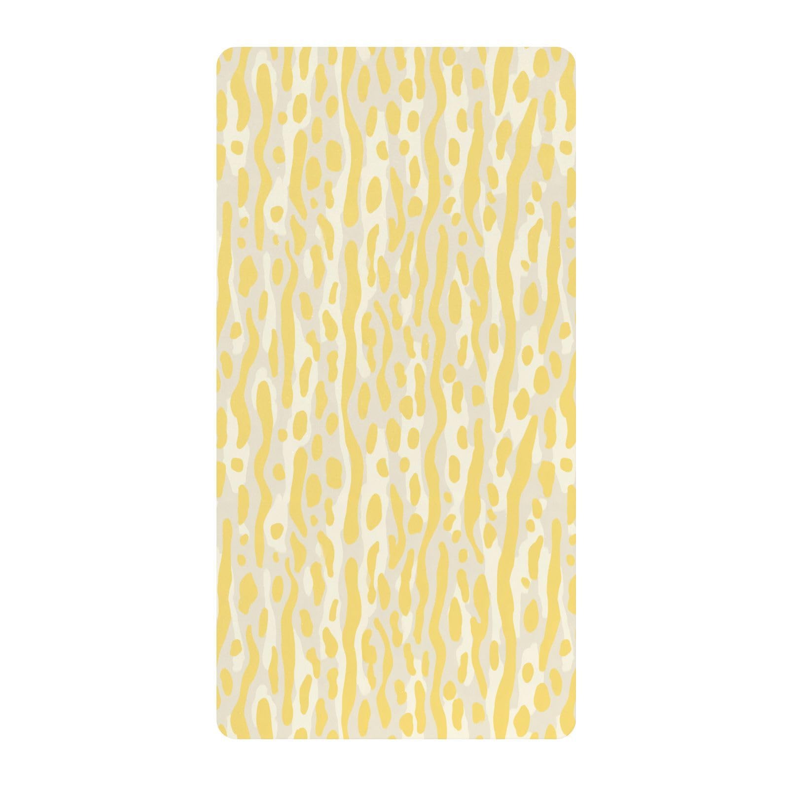 Sábanas de algodón para cuna de bebé de color amarillo pastel con rayas góticas, suaves y elásticas, para decoración de guardería, 1 paquete de juego de sabanas para
