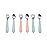 WeeSprout Toddler Utensils, 3 Forks & 3 Spoons, 18/8 Stainless Steel & Food Grade Silicone, Thick Easy-Grip Handles, Perfect Length For New Self Feeders, Gentle On Gums & Teeth, Dishwasher Safe