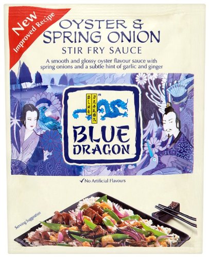 Blue Dragon Salsa de ostras y cebolla de primavera 120 g (Paquete de 24)