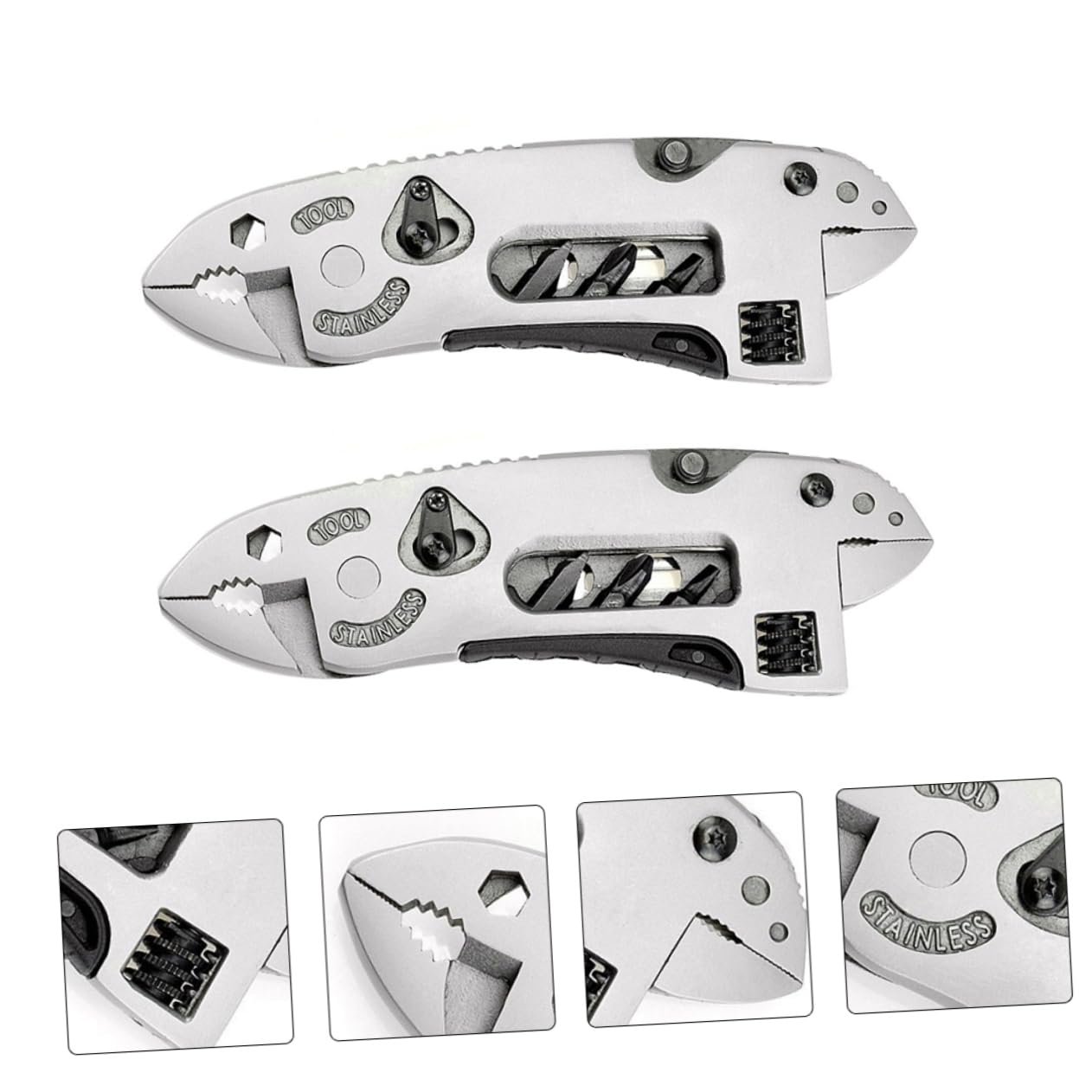 POPETPOP 2 set Pinze Multifunzionali Pinze Da Campeggio Forniture Per Campeggio Attrezzatura Sopravvivenza E Pinze Tascabili Per 2 pezzi * 2