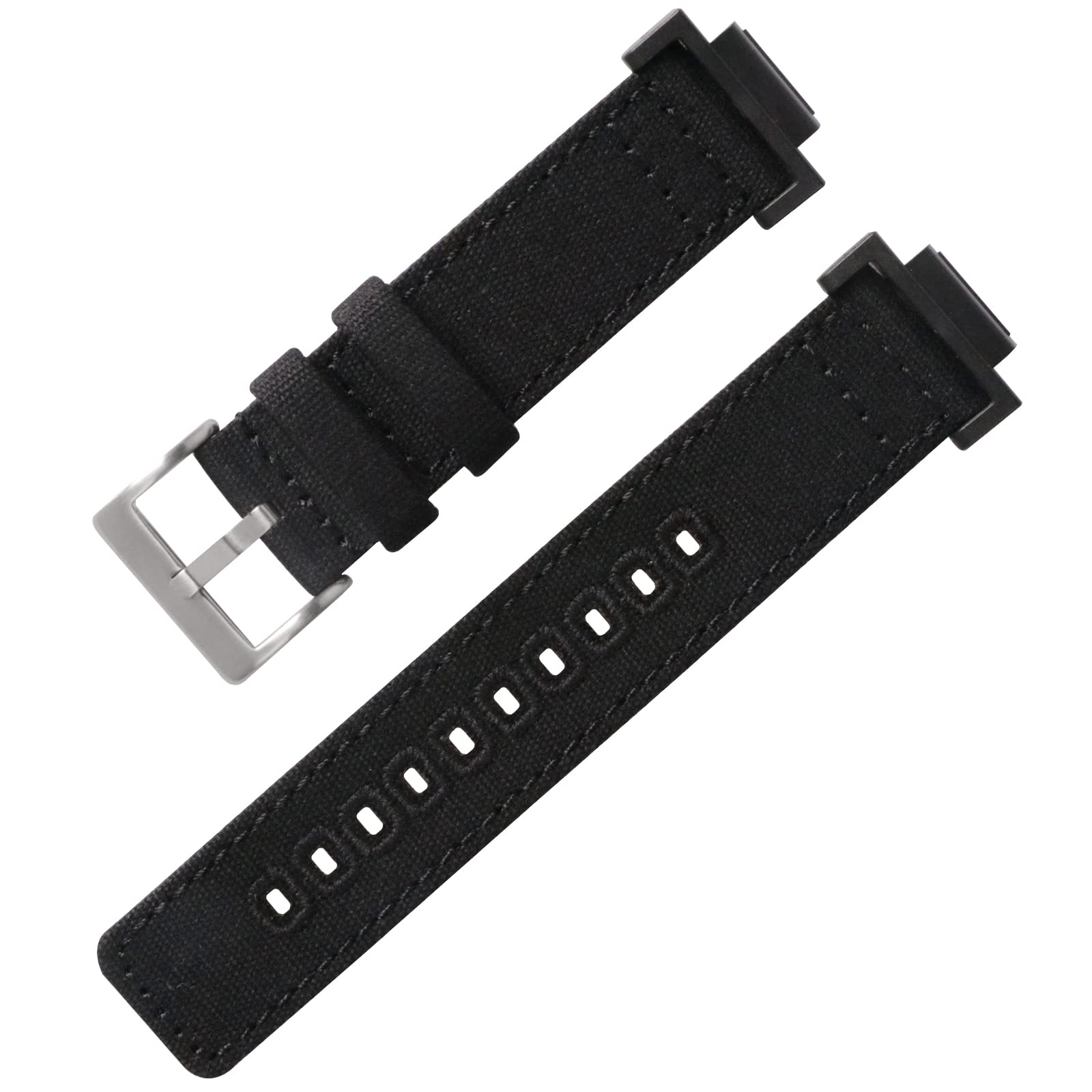 LijinlanNylon Strap Compatible with Casio G-shock Watch GW100/GA100/GA120/GA400/GD100/GD110/GD350/ DW-D5500 /DW5600E/ DW6900/DW-9052/GWM5610, Replacement Canvas Band for Gshock