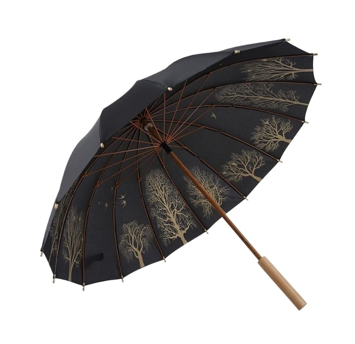 Parasol Parasole Wiatroszczelny Lekki Bambusowy Parasol Golfowy Trwały, Bardzo Duży Długi Parasol Z Bambusowym Uchwytem Kompaktowy Parasol W Sztyfcie Parasol Golfowy Parasol Kobiet i Mężczyzn