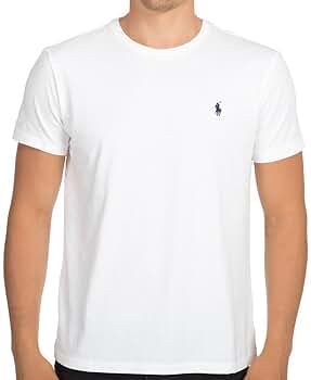 Polo Ralph Lauren Mens Crew Neck T-shirt (Medium, White