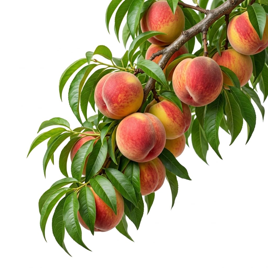 Guruji Plantation Shan-e-Punjab Peach (Aadoo Punjab) Fruit Plant Premium Table Variety Easy Grow Live Plant for Home Garden Pack of 1-image-20