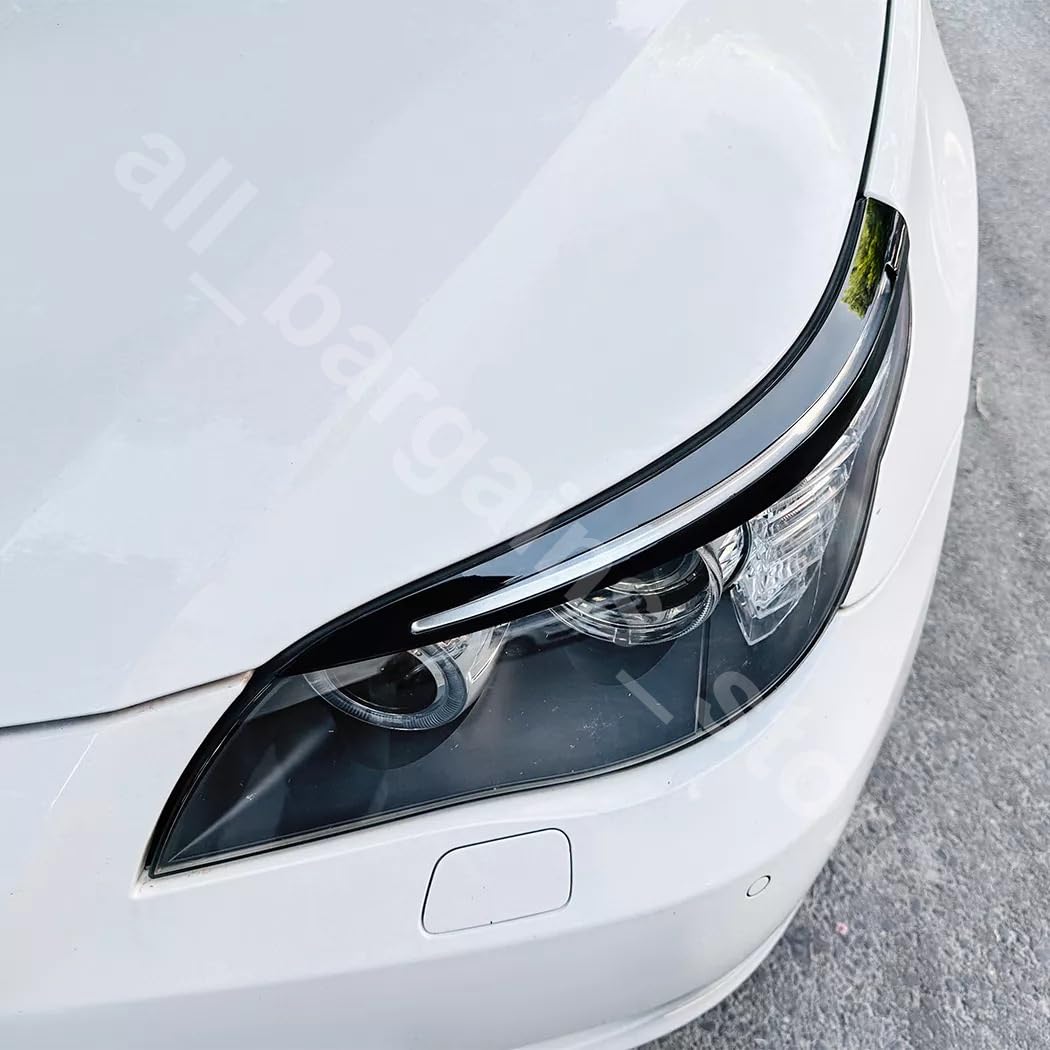 Cubierta de Adorno Tipo Ceja/Párpado para Faros Delanteros para BMW E60 E61 5 SERIES M5 2003-2010