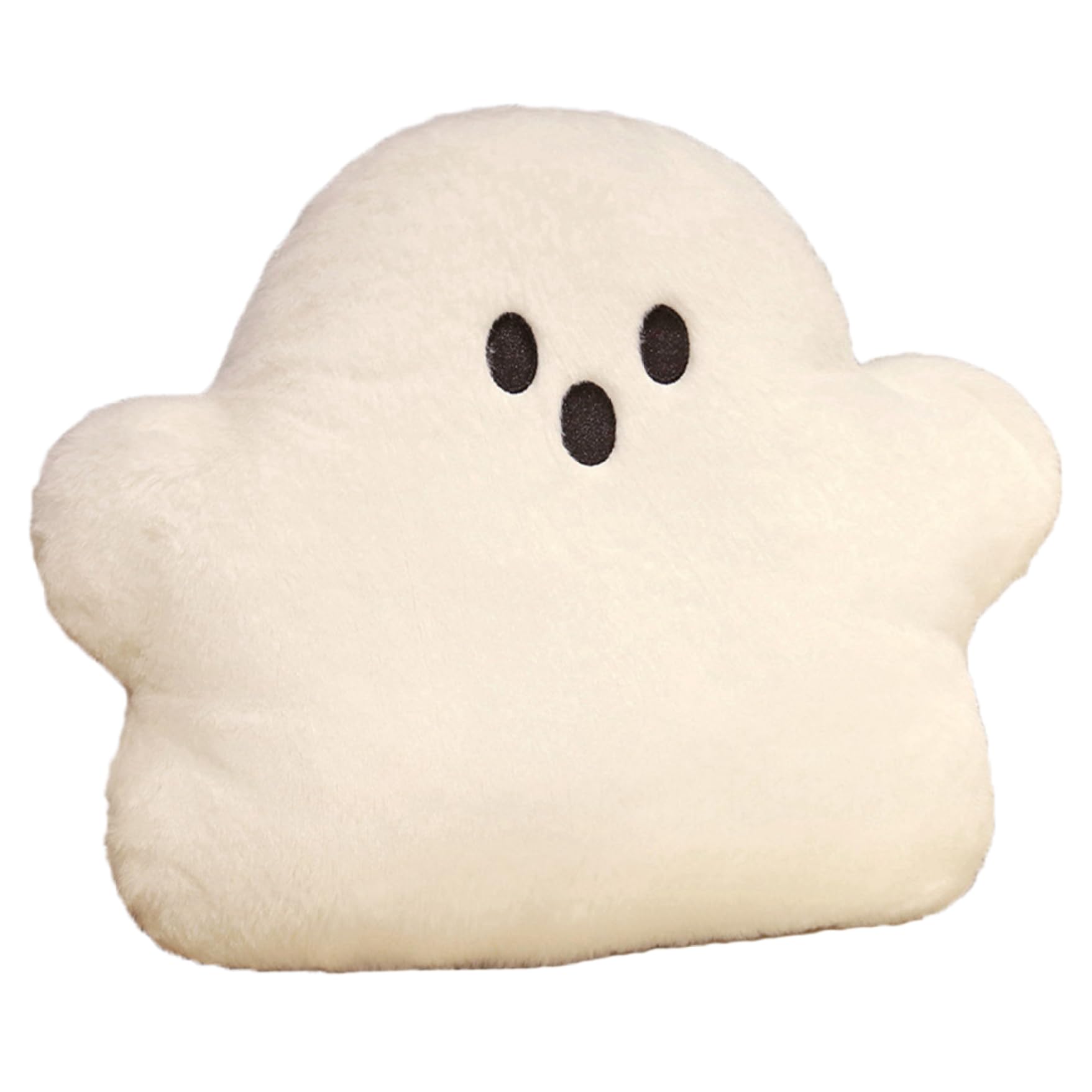 StaZamor 15x19 Inch Cute Ghost Plush Pillow, Soft & Padded Ghost Stuffed Animal, Funny Halloween Throw Pillow for Sofa Couch, Spooky Home Decor