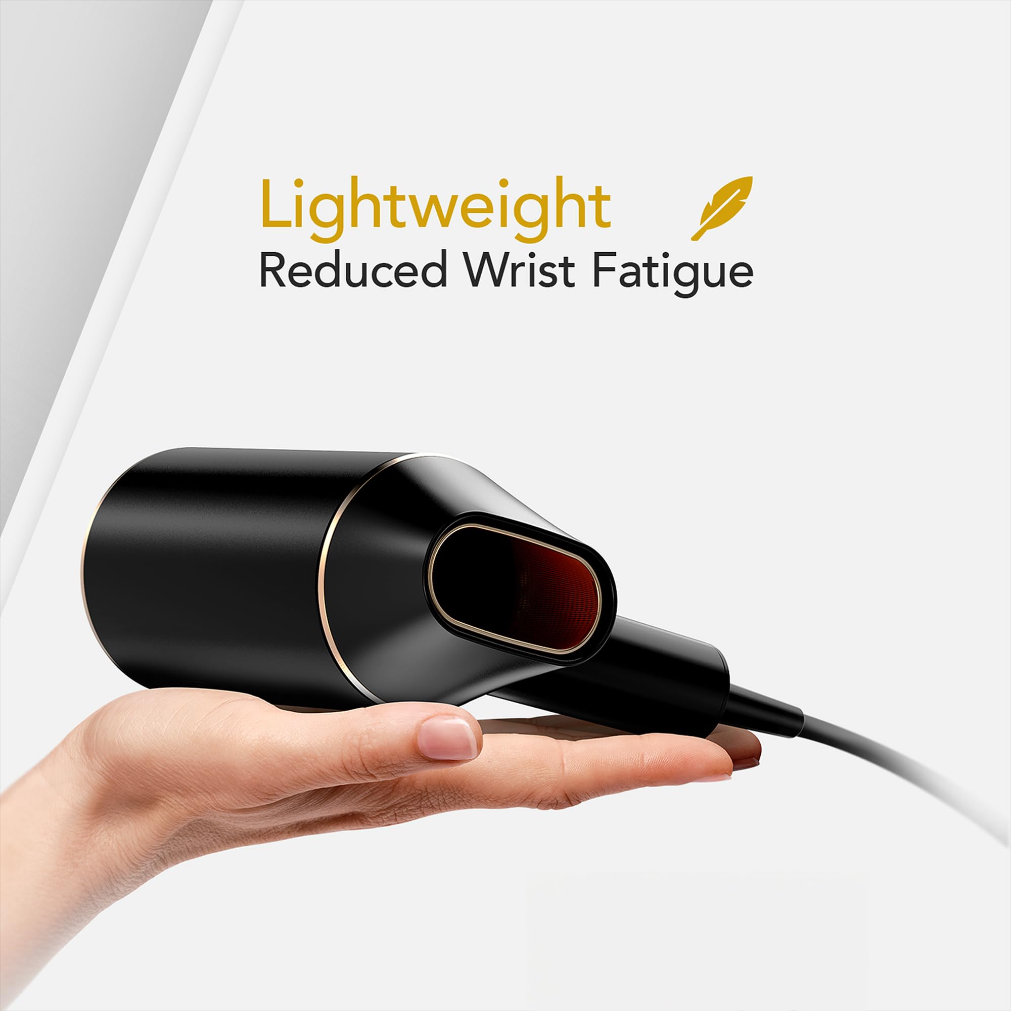 WAHL Ionic Flow Hairdryer, séchage professionnel, sans frisottis, puissant, léger, jet d'air froid, concentration de chaleur, diffuseur, vitesse rapide, coiffage, compact, voyage