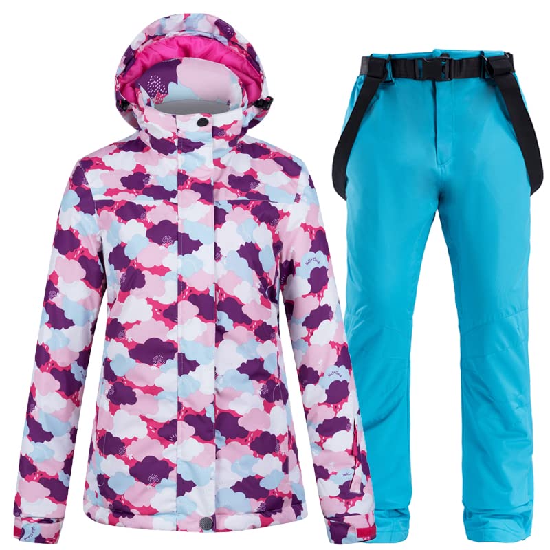 Tute da neve Tute da sci invernali Tuta da sci Donne inverno caldo antivento esterno inverno giacche invernali e pantaloni attrezzatura da sci giacca da snowboard donne Abbigliamento outdoor Tute da s