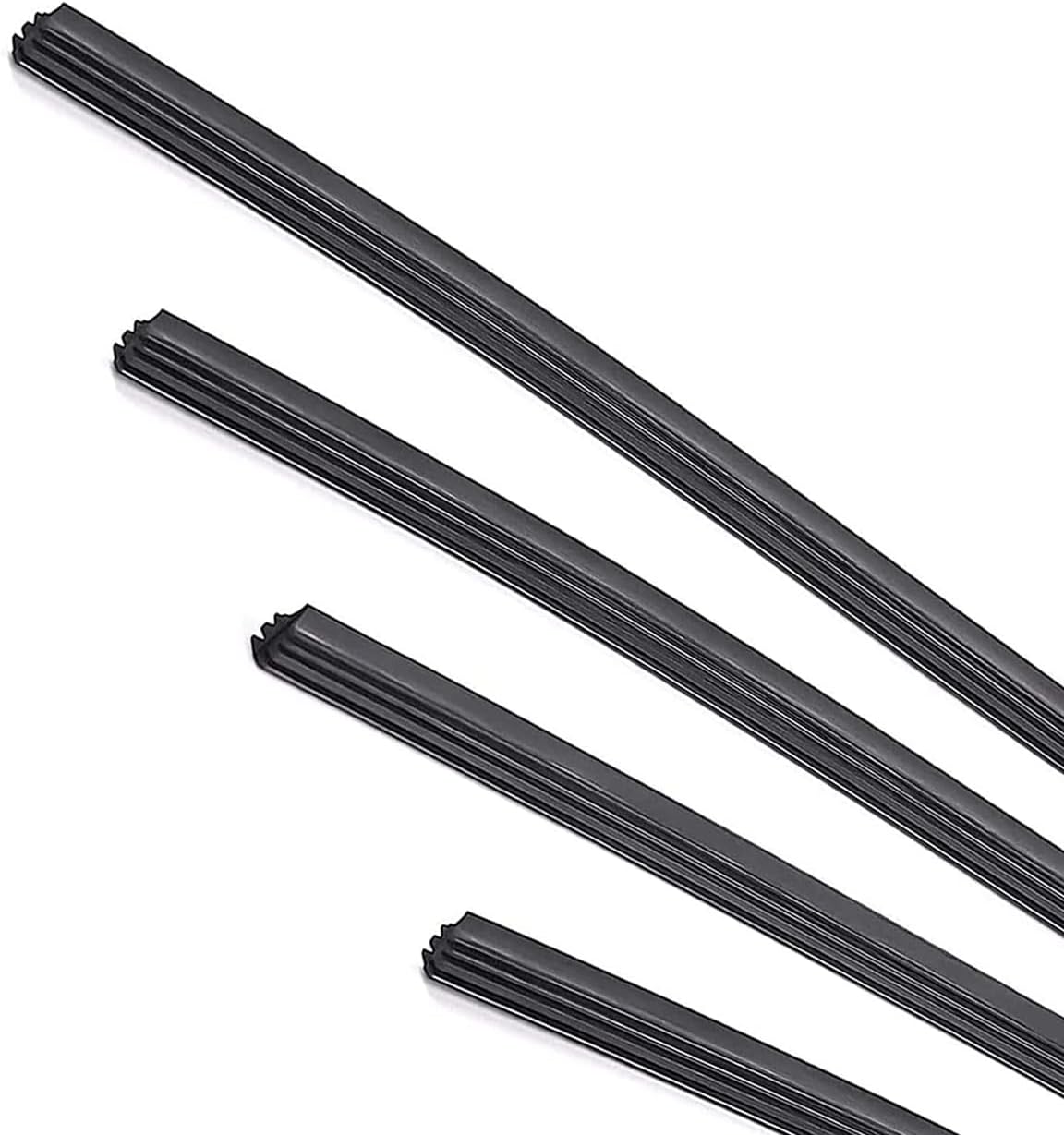 UGSHY 4 PCS Car Framless Windshield Wiper Flexible Rubber