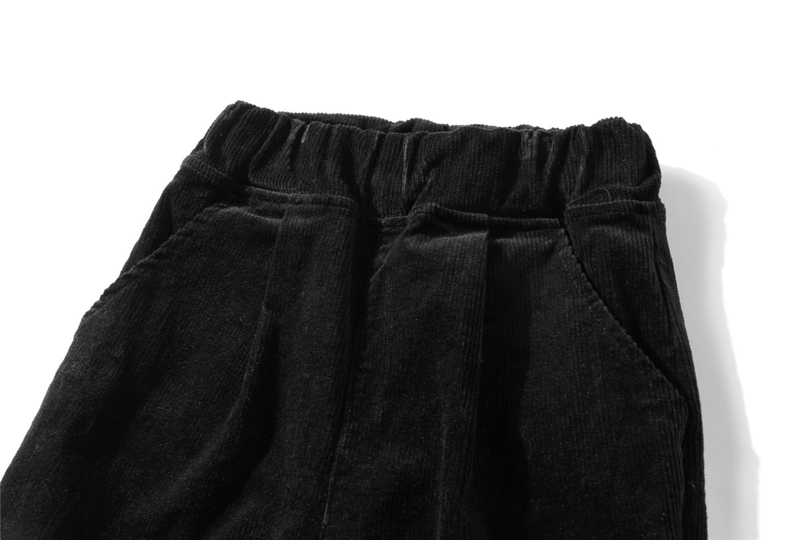 Mud Kingdom Pantalones de pana para niños y niñas, cintura elástica lisa