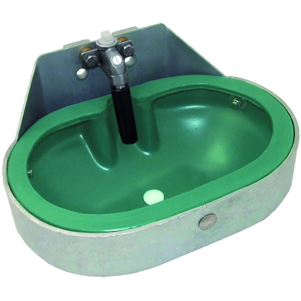 Suevia 1000189 Tränke SUEVIA Tränkebecken Modell 18 P mit Edelstahl-Rohrventil 3/4“ IG