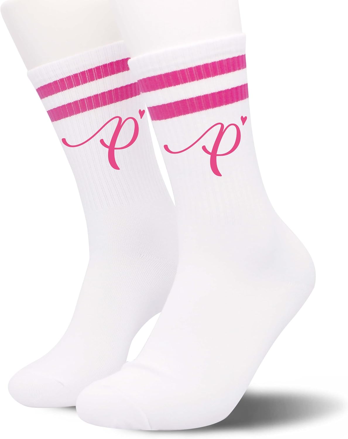 Women's Hot Pink Striped Socks - Birthday Gift, Ladies - Image 5