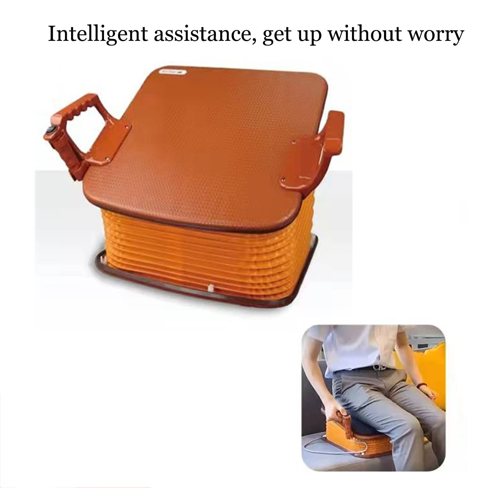 Asiento Elevador portátil Inteligente, cojín de Asistencia. Asiento Elevador portátil, Elevador de Silla y Soporte de sofá para Personas Mayores y discapacitadas, con Soporte de hasta 150 kg