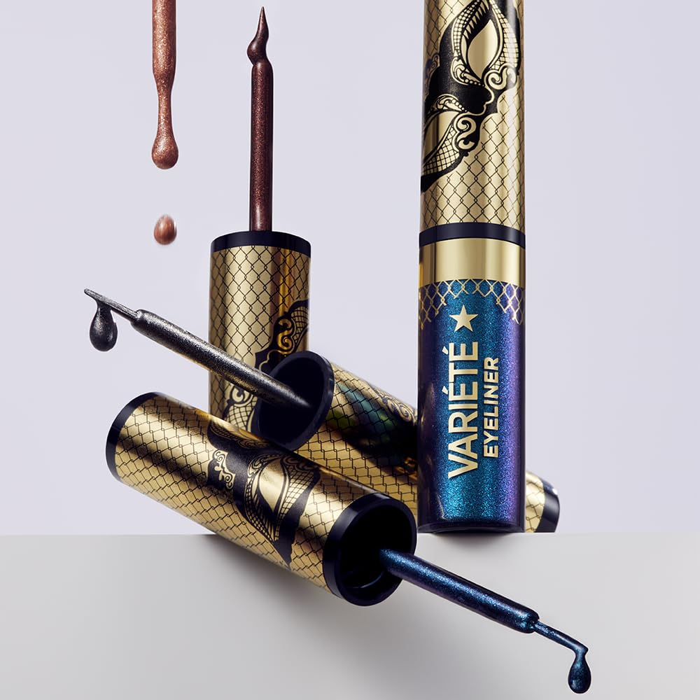 Eveline Cosmetics Variรฉtรฉ Colorful Liquid Eyeliner - No. 03 Chameleon, Long-Lasting 24-Hour Waterproof Shimmer - Image 4