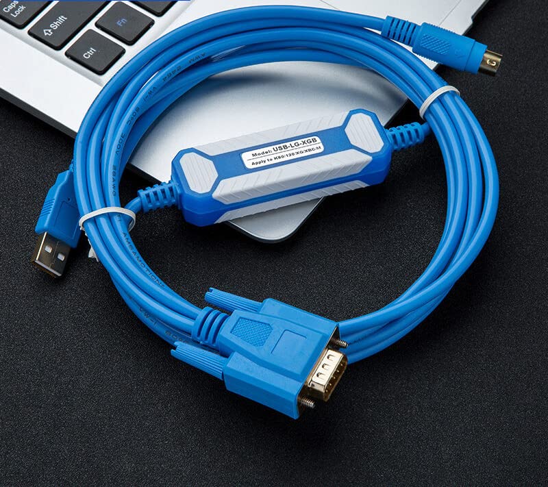 WeBert Suitable for USB-LG-XGB PLC Programming Cable XBC/XBM/K7M Series Data Download Cable Gold Plated Blue Cables