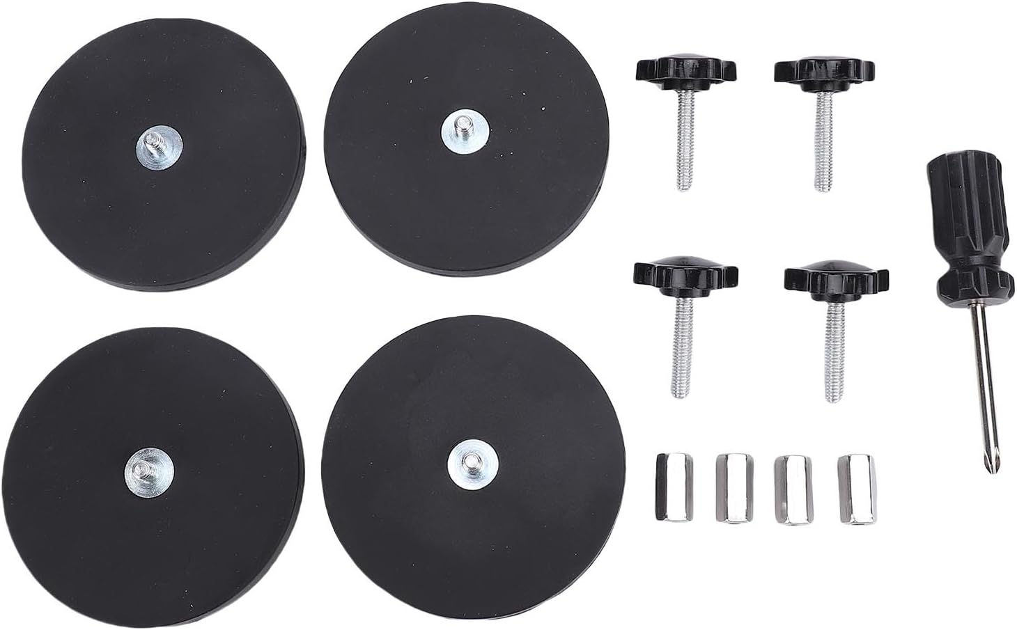 WALFRONT Mini Satellite Antenna Vehicle Roof Mounting Kit, ABS, 110lb Magnetic Support, Quick Setup for RVs and Adventure Vehicles