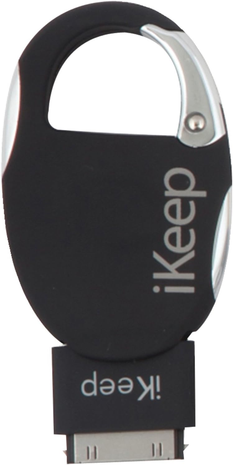 iKeep IK1BLK Basic Lanyard Mount for iPhone/iPod - Retail Packaging - Black