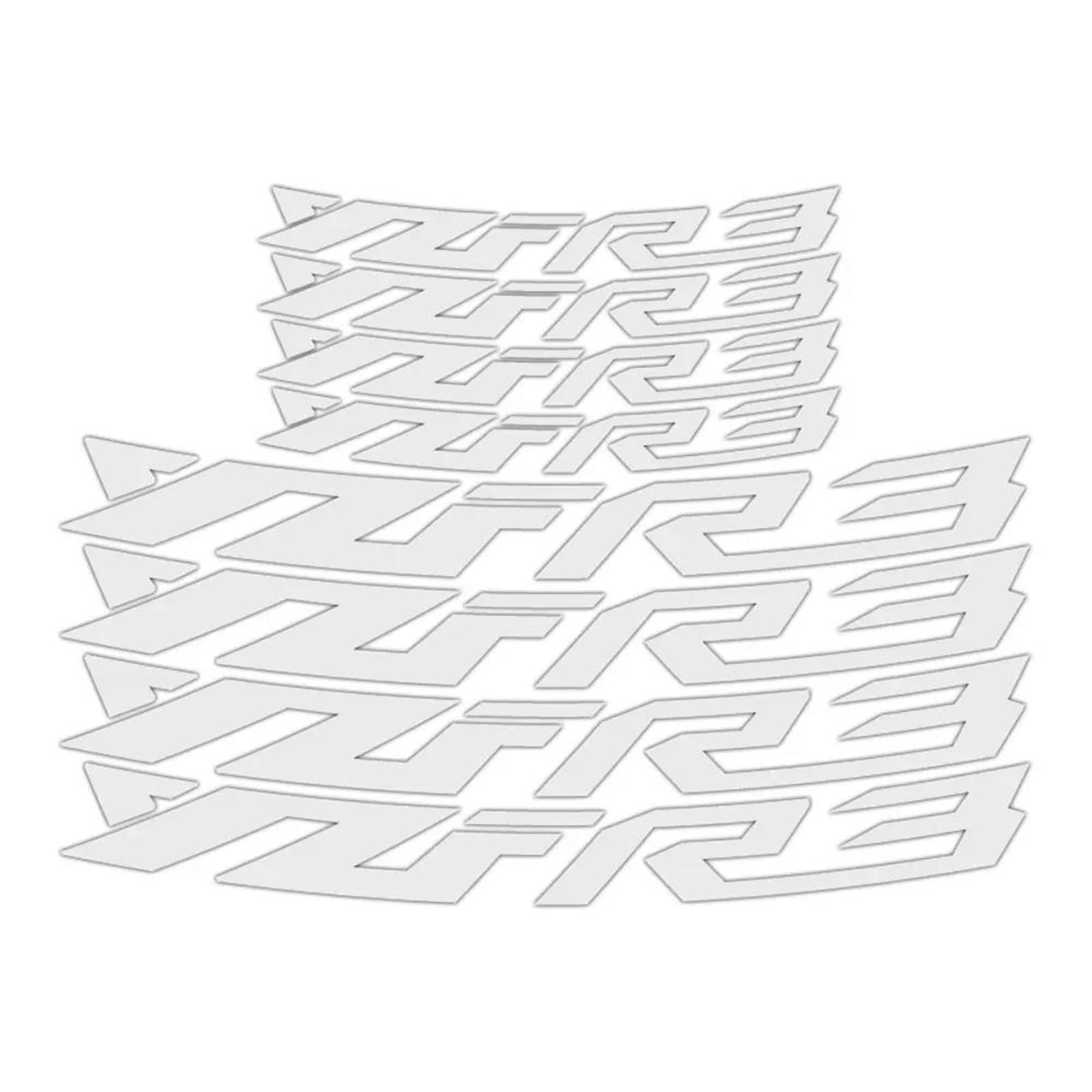 Reflective Motorcycle Wheel Sticker Stripe Tape Rim Decal for Yamaha YZF-R3 R3 Yzfr3