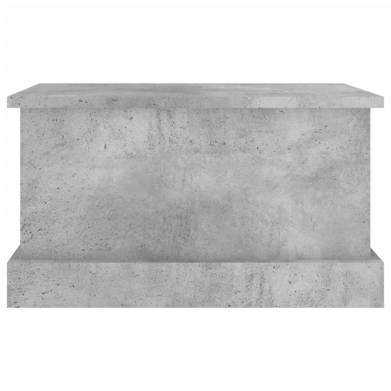 ARKEM Contenitore Grigio Cemento 50x30x28 cm in Legno Multistrato,Baule da Giardino Impermeabile, Cassapanca Contenitore da Esterno