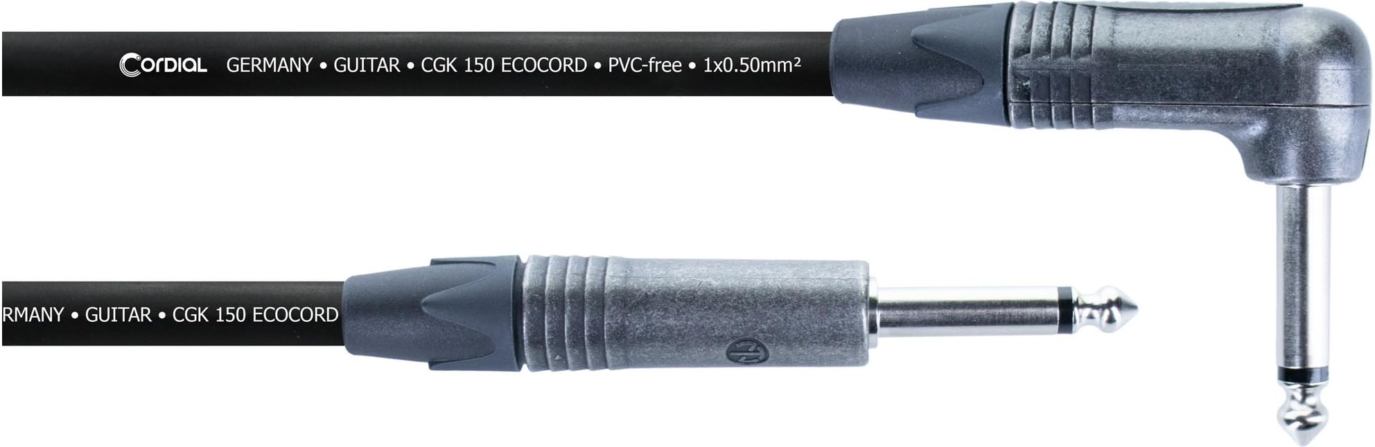 CORDIAL - Gitarrenkabel 6m Winkelstecker Retro - ECL ECOCORD-6PR