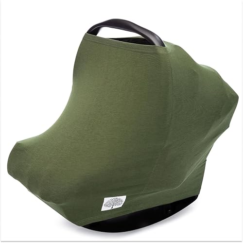 Miniatura 23 de Parker Baby - Funda de asiento de automóvil 4 en 1 para niñas y niños, toldo elástico para asiento de automóvil, funda de lactancia, funda para