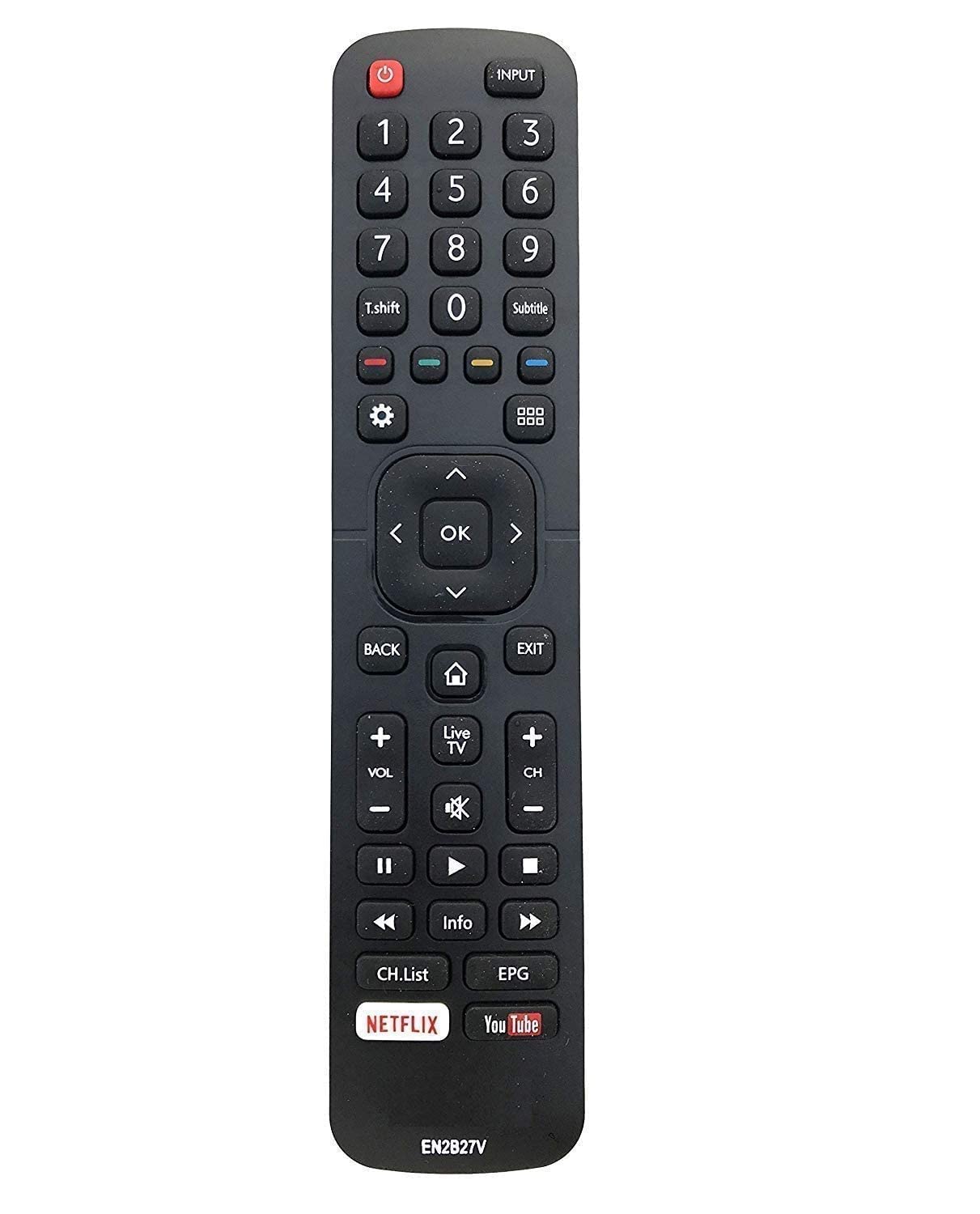 See full amazon price history chart for EZBEL Remote Control Compatible for VU LED LCD Smart TV Remote Model: EN2B27V with Netflix & YouTube Function EZBEL Remote Control Compatible for VU LED LCD Smart TV Remote Model: EN2B27V with Netflix & YouTube Function (B09XBTKBRV) Amazon Price History, Amazon Price Tracker