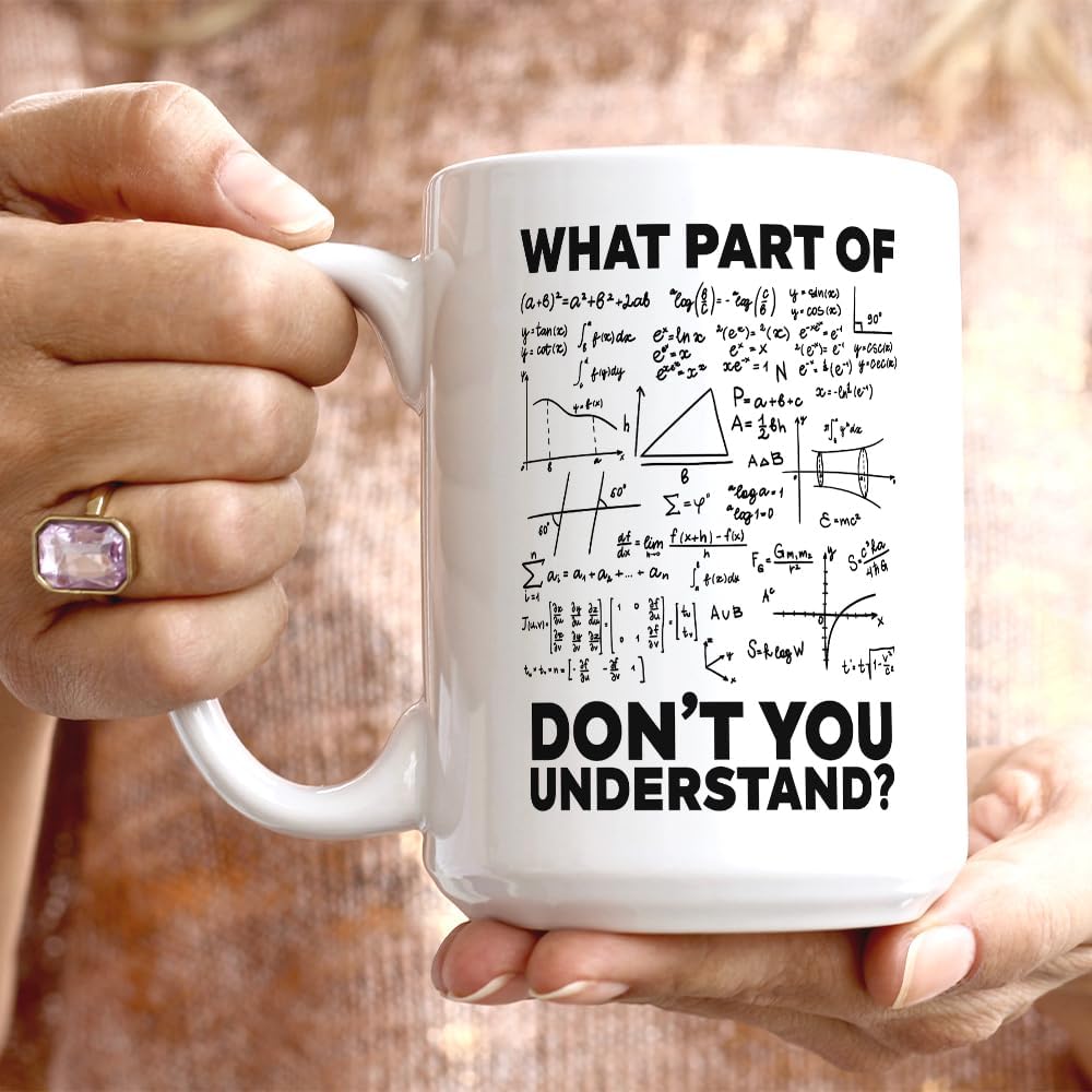 Engineer Gifts Mug,Funny Sarcastic - “What Part of Don’t You Understand?” Coffee Mug - Gift for Engineer, Math Teacher, Engineering Student 15oz - Image 2