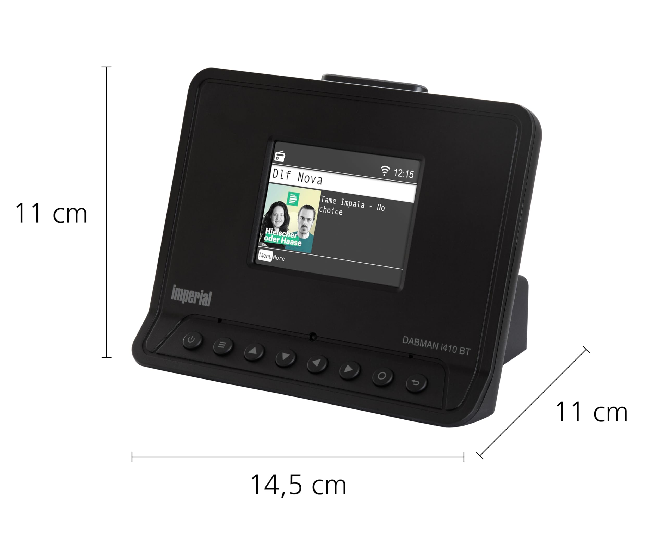 Imperial Dabman i410 BT Adaptateur Radio Hi-Fi DAB+ FM Bluetooth Noir