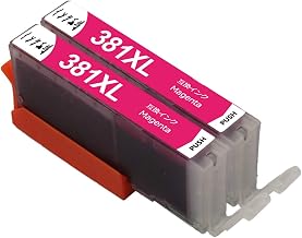 381 Ink BCI-381XLM Magenta 2-Pack High Capacity Compatible Ink Cartridge for Canon Canon with Remaining Charge Indicator for PIXUS TS8230 TS8130 TS8330 TS6230 TS6130 TR9530 TR8530 TR7530 TS63 30 TS7 Made of 330 ink