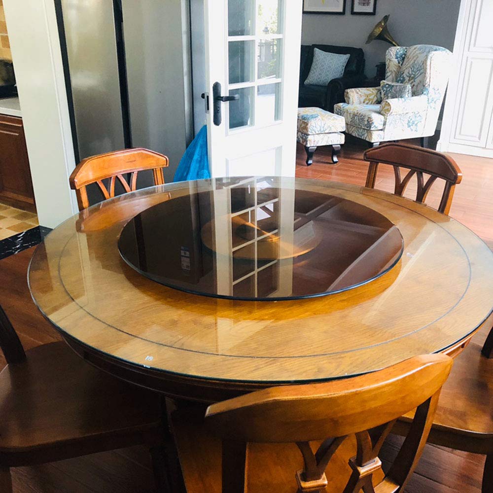 Lazy Susan - Vassoio girevole da pranzo, senza inclinazione, base in acciaio e plastica, perfetto per intrattenere