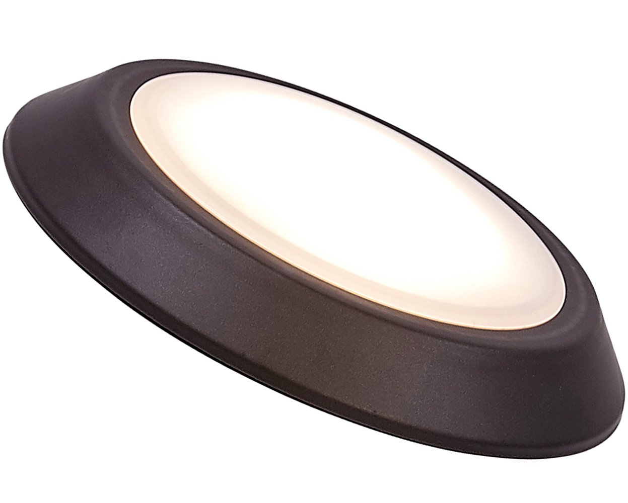 Hamilton HillsHamilton Hills 5.5 Inch LED Ceiling Light - Flush Mount Fixture - Dimmable Warm White Puck Light - Low-Profile Overhead Lighting for Bedroom, Kitchen, and Closet