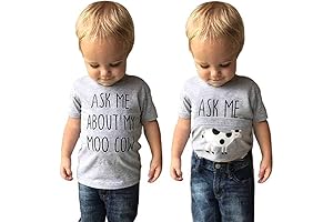 Toddler Baby Ask Me About My Moo Cow T-Shirt