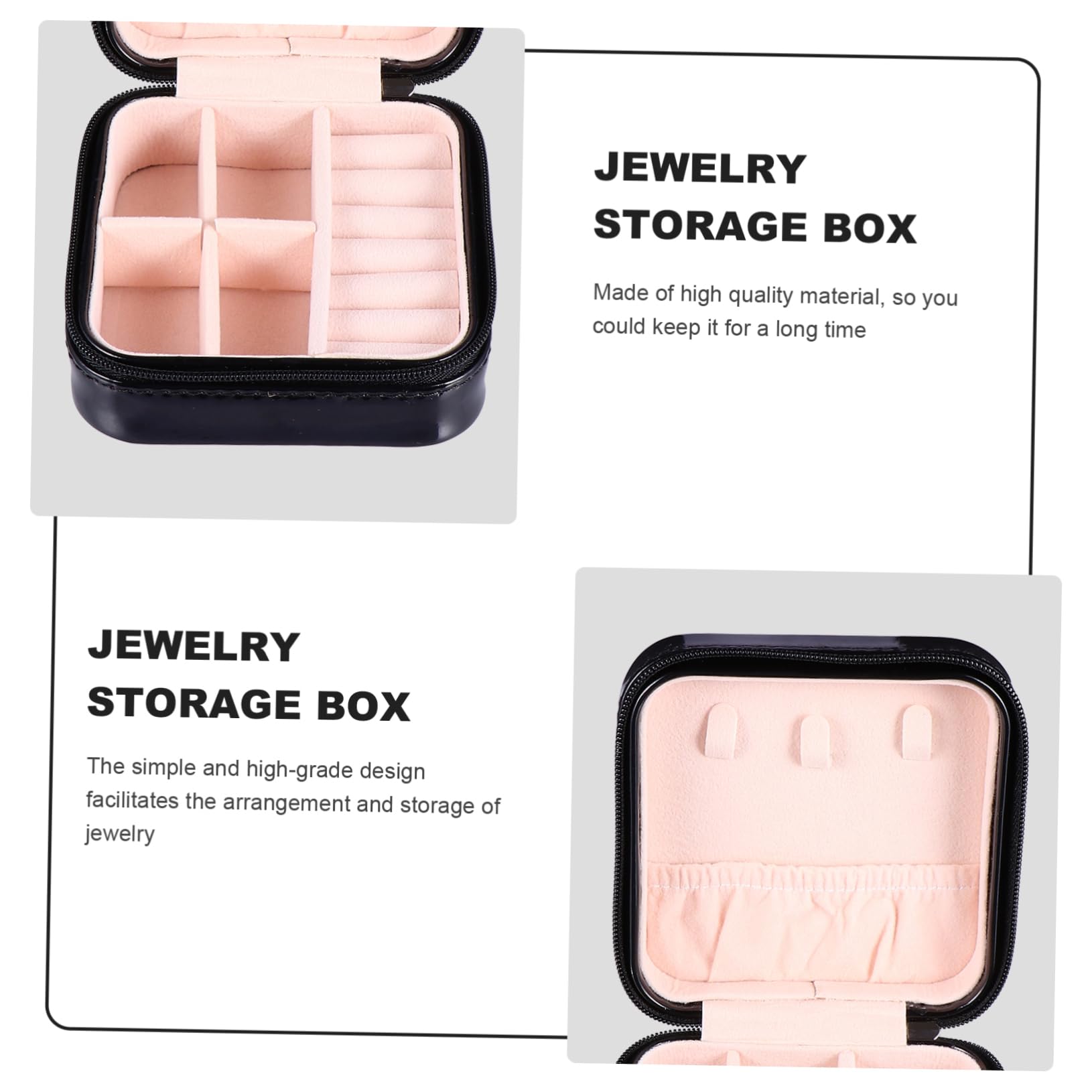 Healeved 3 Pezzi Scatola Organizer per PU Contenitore per Collane con Design Compatto e Perfetta per Ragazze