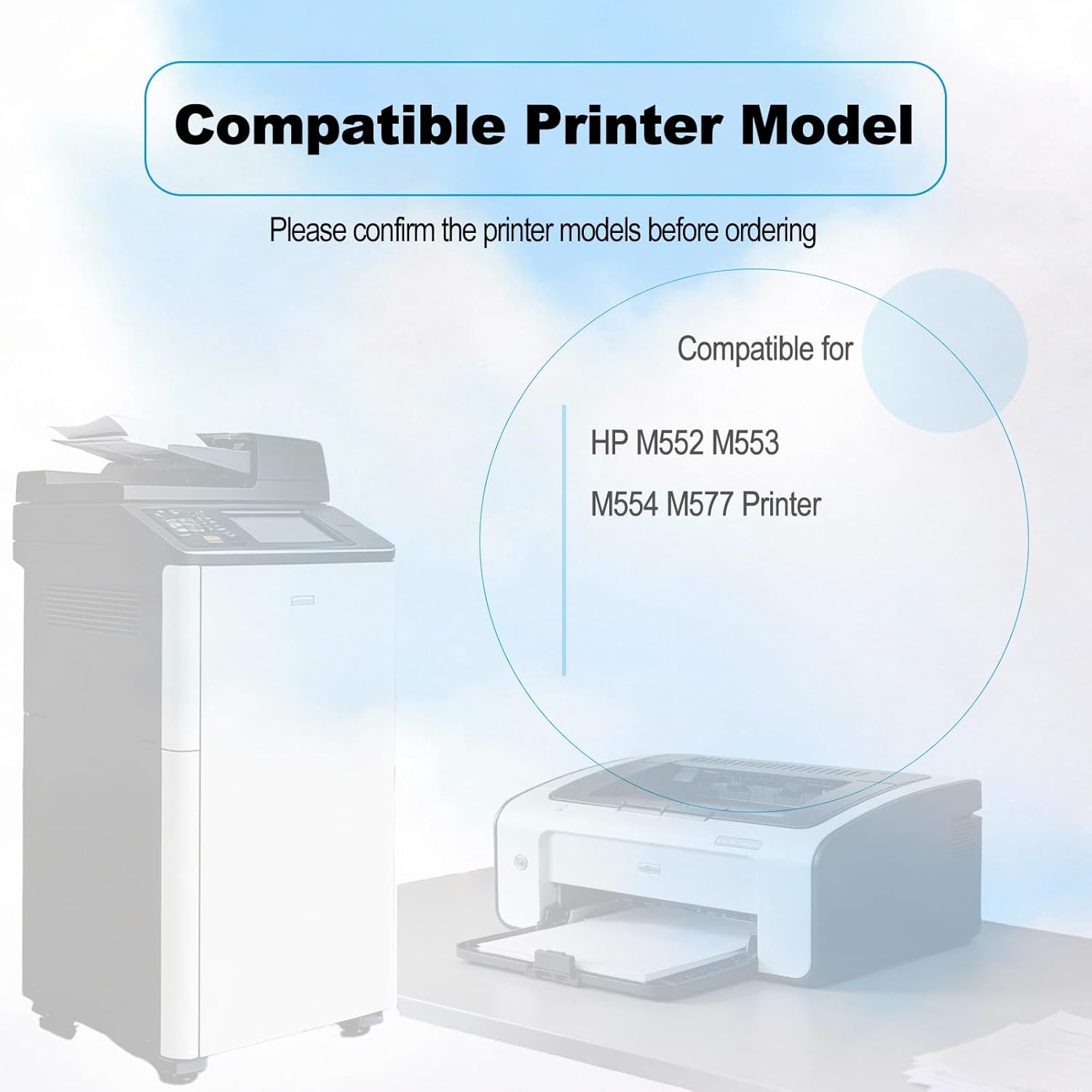 B5L37A Waste Toner Container Compatible for HP M552 M553 M554 M577 Printer High Yield 54,000 Pages(1 Pack)