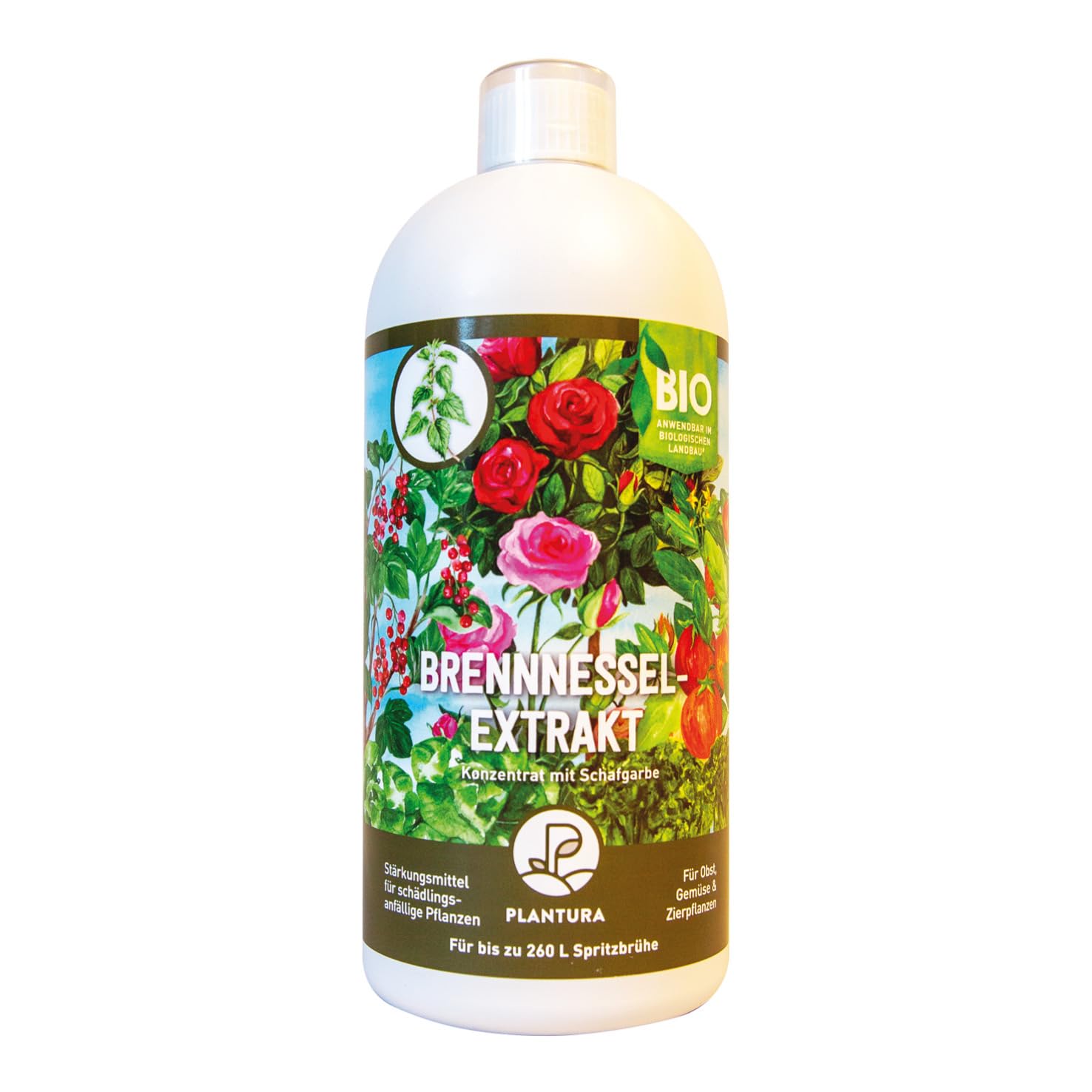 Plantura Bio-Brennnessel Extrakt, natürliches Pflanzenstärkungsmittel, 1 L für 260 L Spritzbrühe