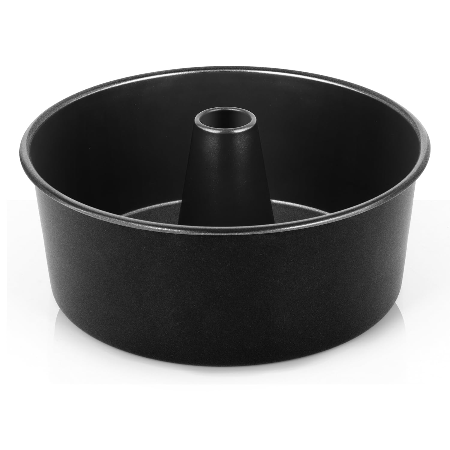 HaWare Molde para tartas de anillo, molde redondo de acero inoxidable antiadherente grande de 10 pulgadas para hornear, molde de pastel estriado de cumpleaños, diseño hueco, saludable y no tóxico, se