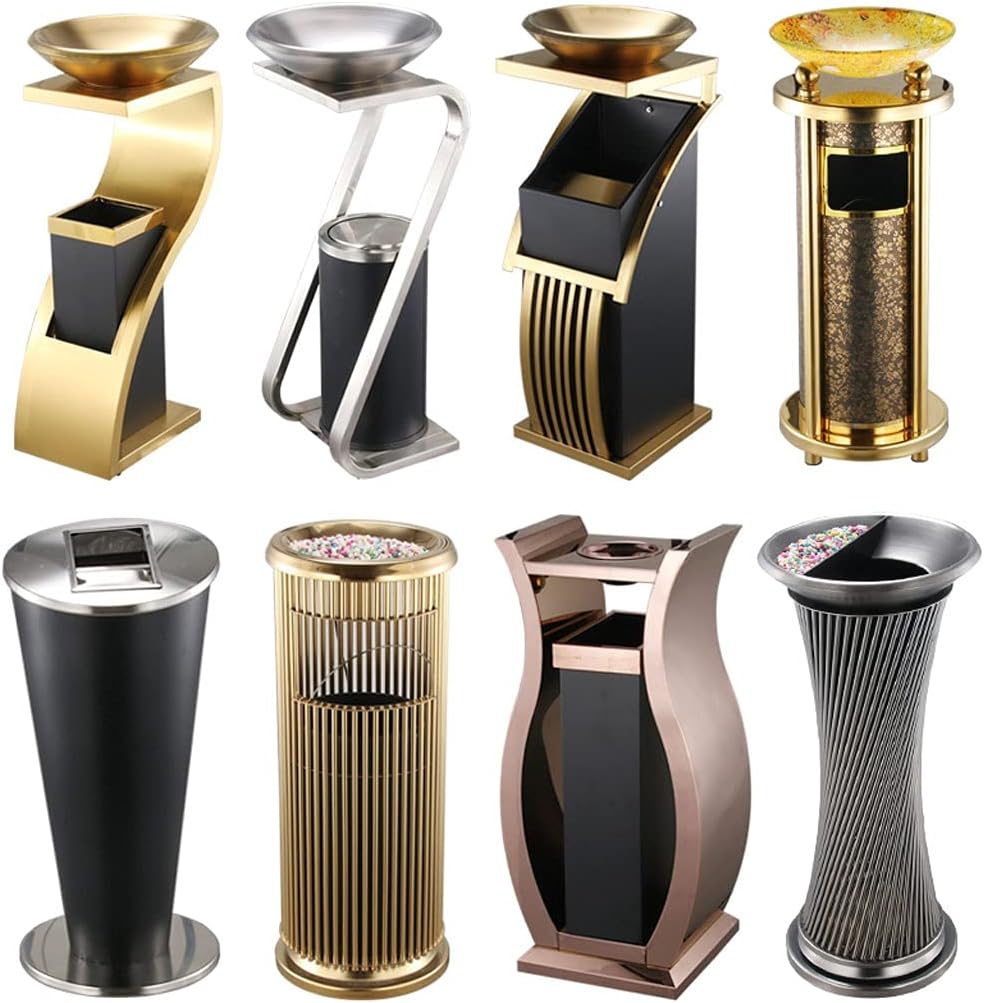 UYVI☆【完売間近】 ごみ箱 ゴミ箱ステンレス鋼のゴミは絶妙な中空デザインのゴミ箱創造的でファッショナブルな大容量のゴミ箱の箱 最高のライフスタイルアイテ