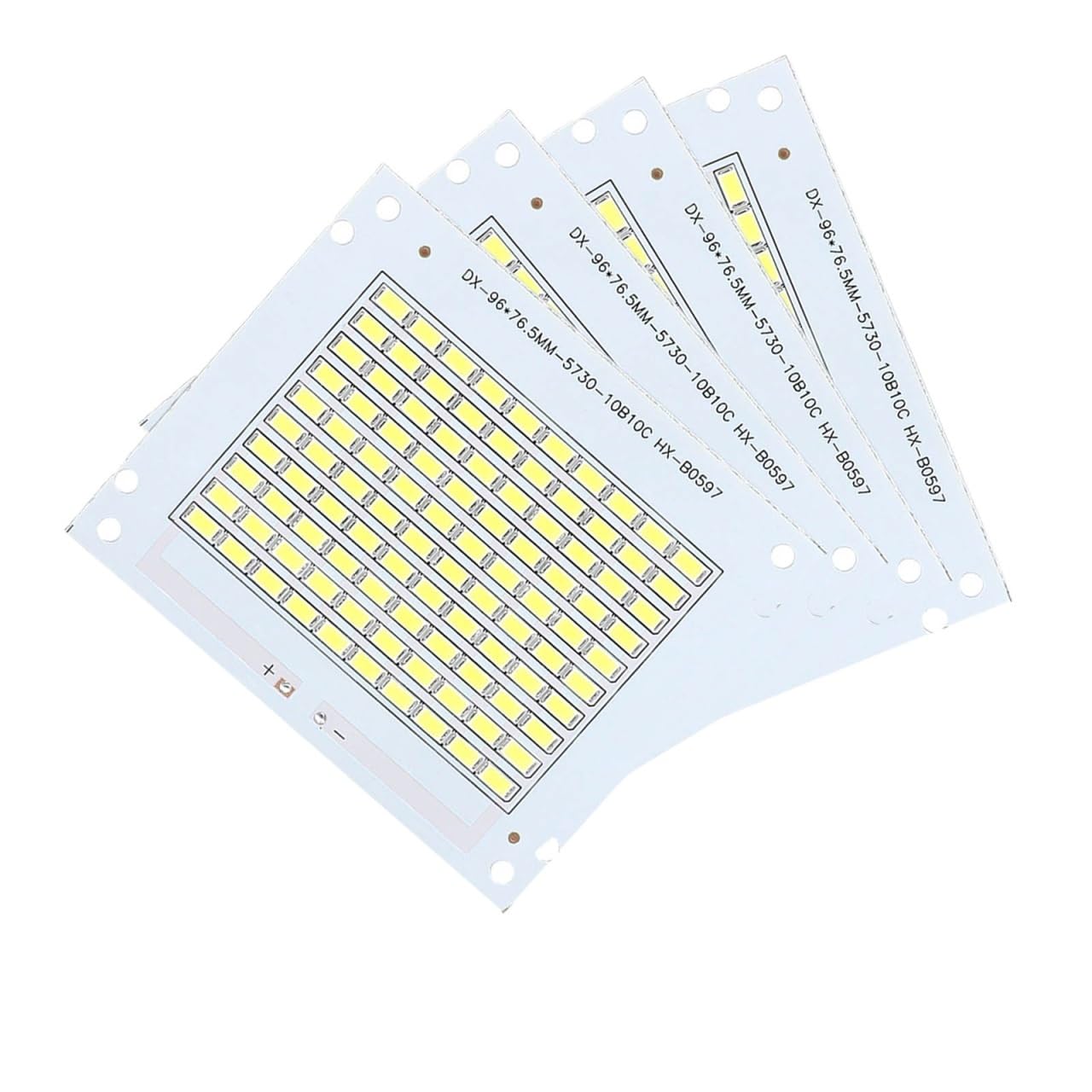 10pcs 50W Full Power LED High Brightness SMD 5730 LED Diode DC30-32V 1500mA PCB White 6000-6500K