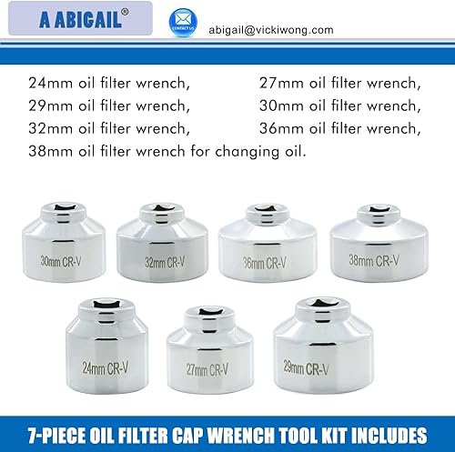 Miniatura 3 de A ABIGAIL Enchufe de filtro de combustible de perfil bajo de 1.496in para modelos Vauxhall y Vectra 2.0L con tapas de filtro de aceite de 12.126in,