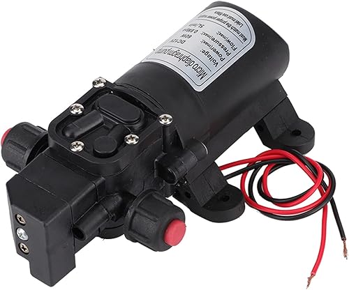 Miniatura 8 de 12 V, alta presión 60 W, diafragma, bomba rociadora de 12 V, bomba de presión de agua para el hogar, bomba autocebante de 116 psi para camping barco