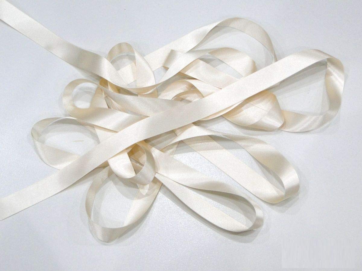 Berisfords 35Mm Cream Satin Ribbon Double Sided 3501 (10 Meters)
