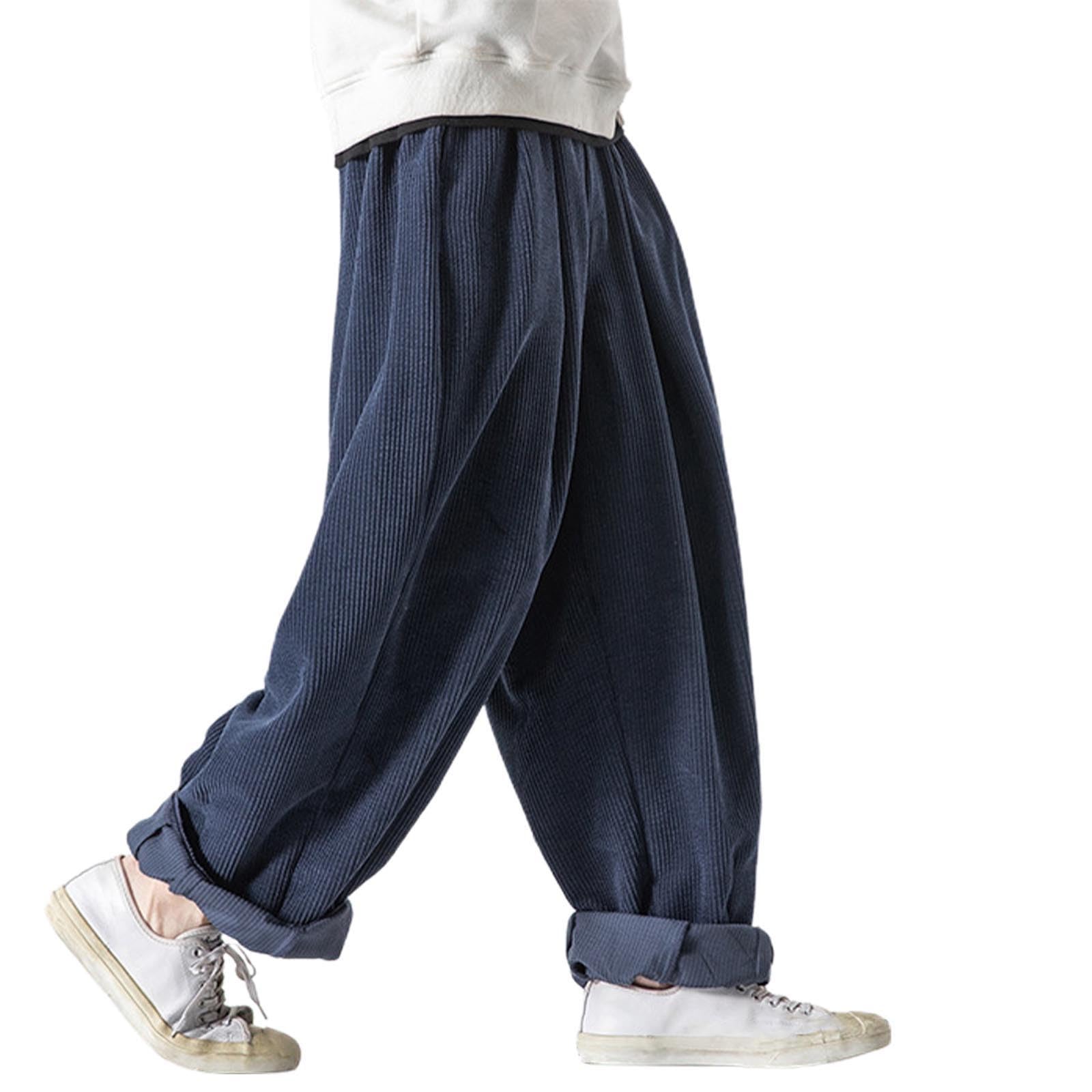 Générique Harlan Cordhose für Herren, lässig, locker, lang, bodenlang