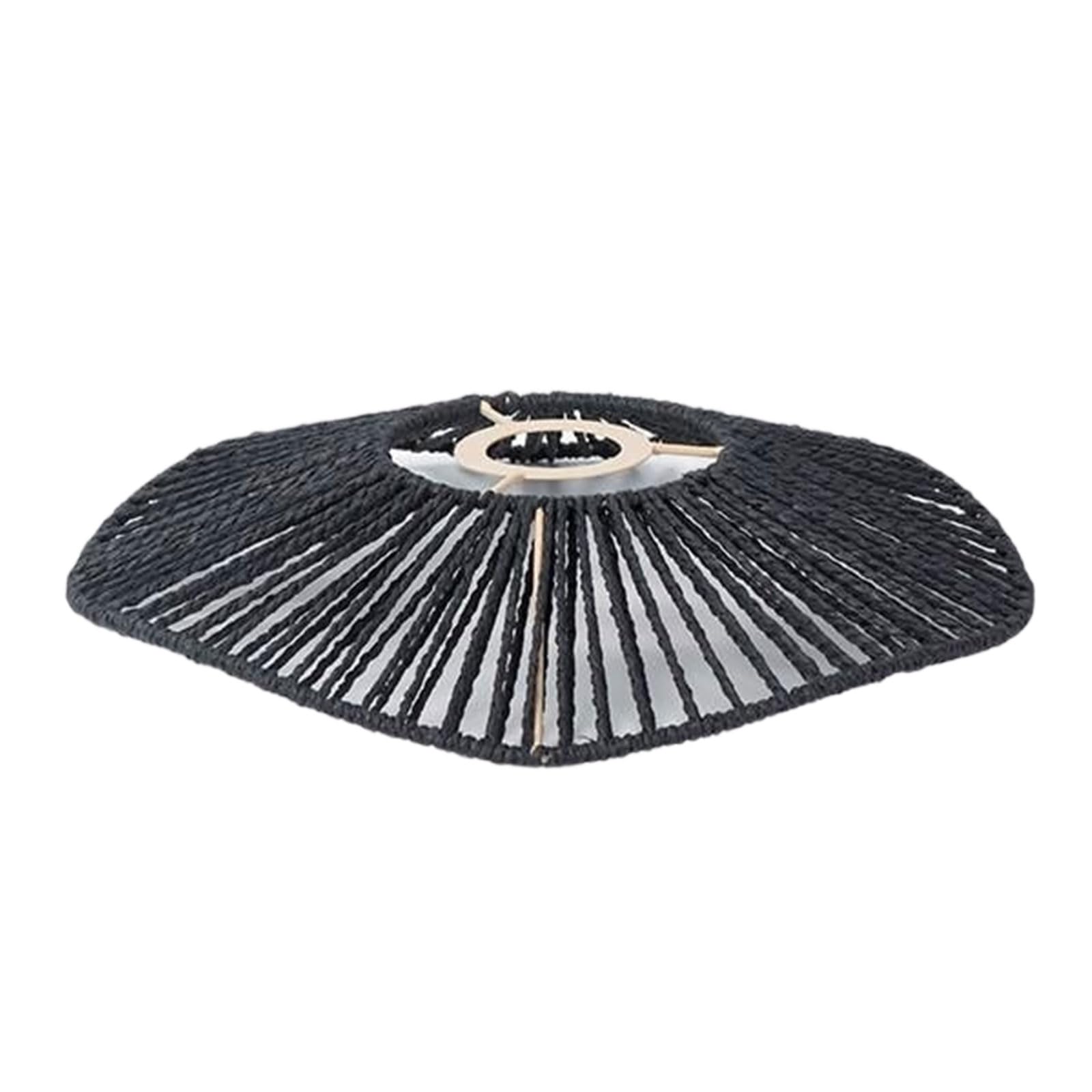 Practical Hand Woven Lampshade Easy Install Ceiling Shade Paper Rope Paper Texture